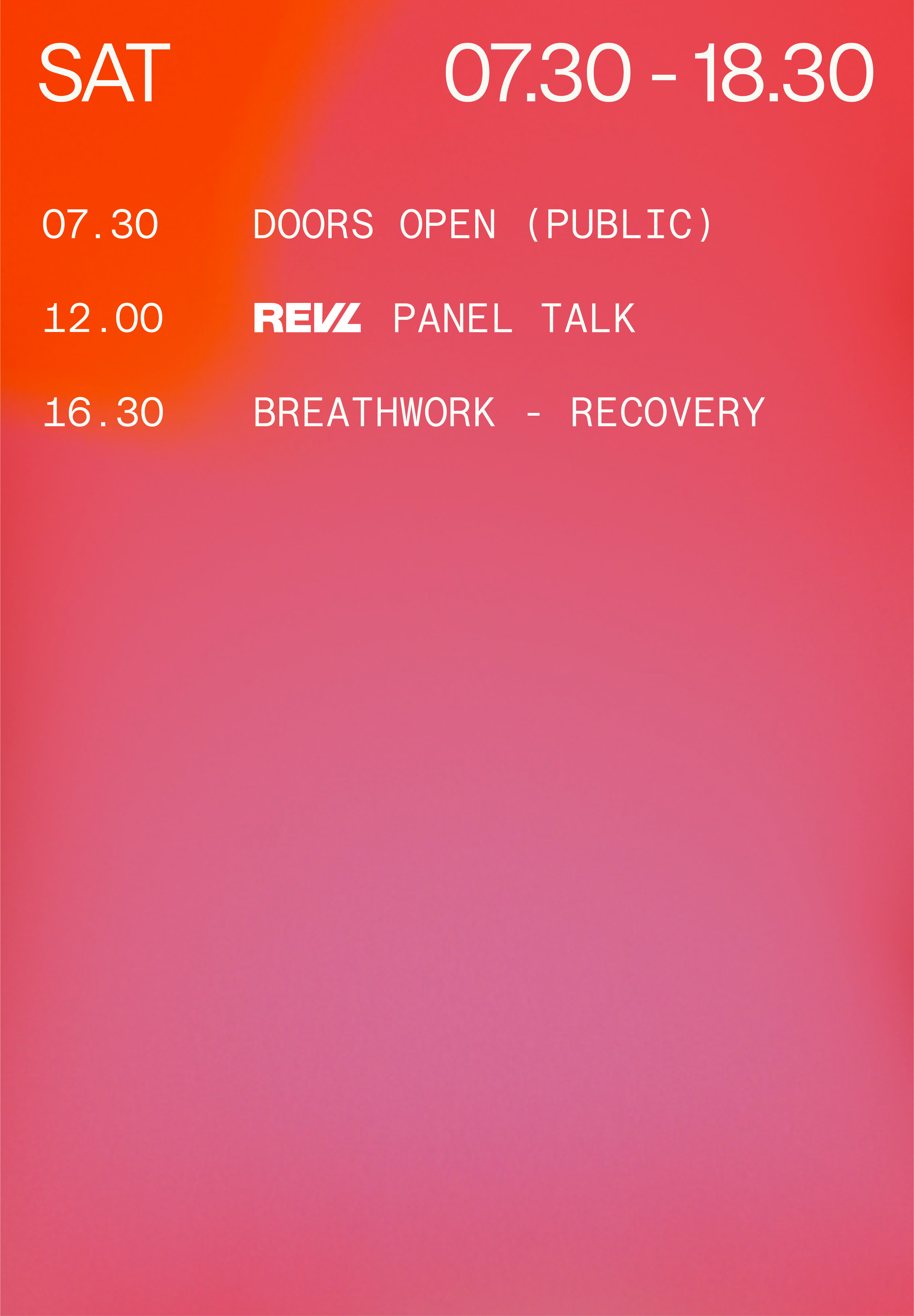Schedule for SAT